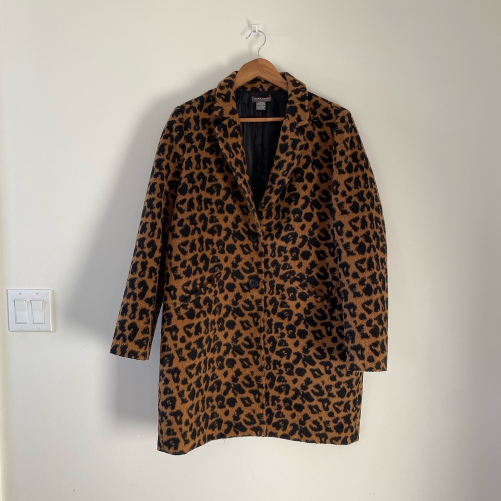 Leopard Print Pea Coat